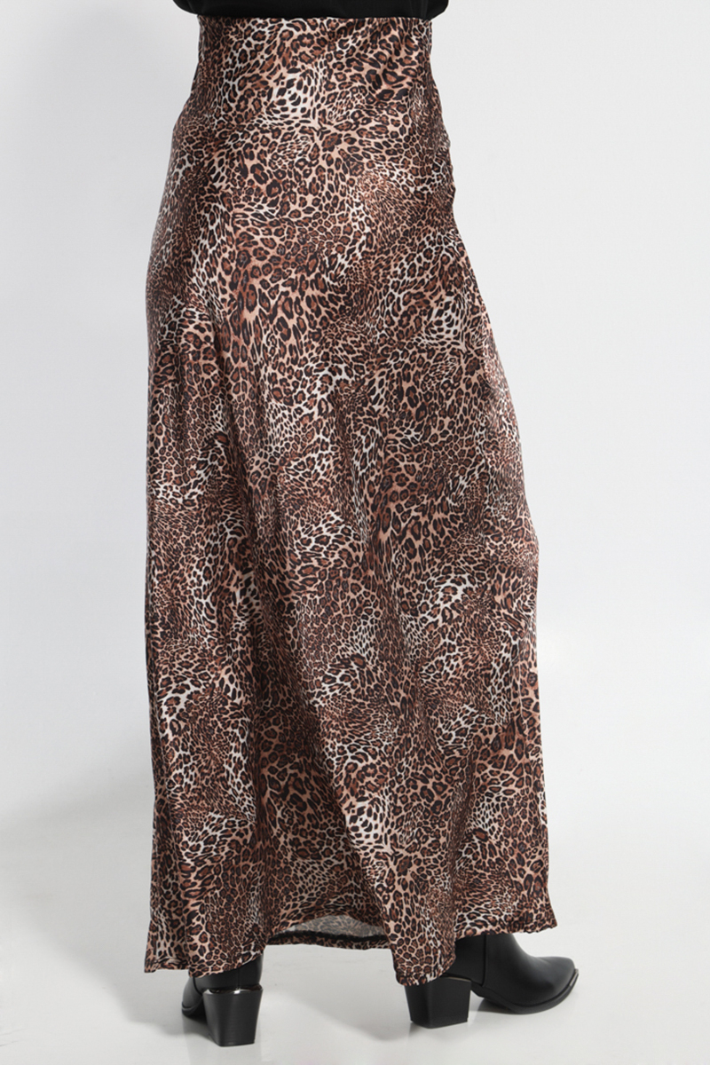 ANIMAL PRINT MAXI SKIRT