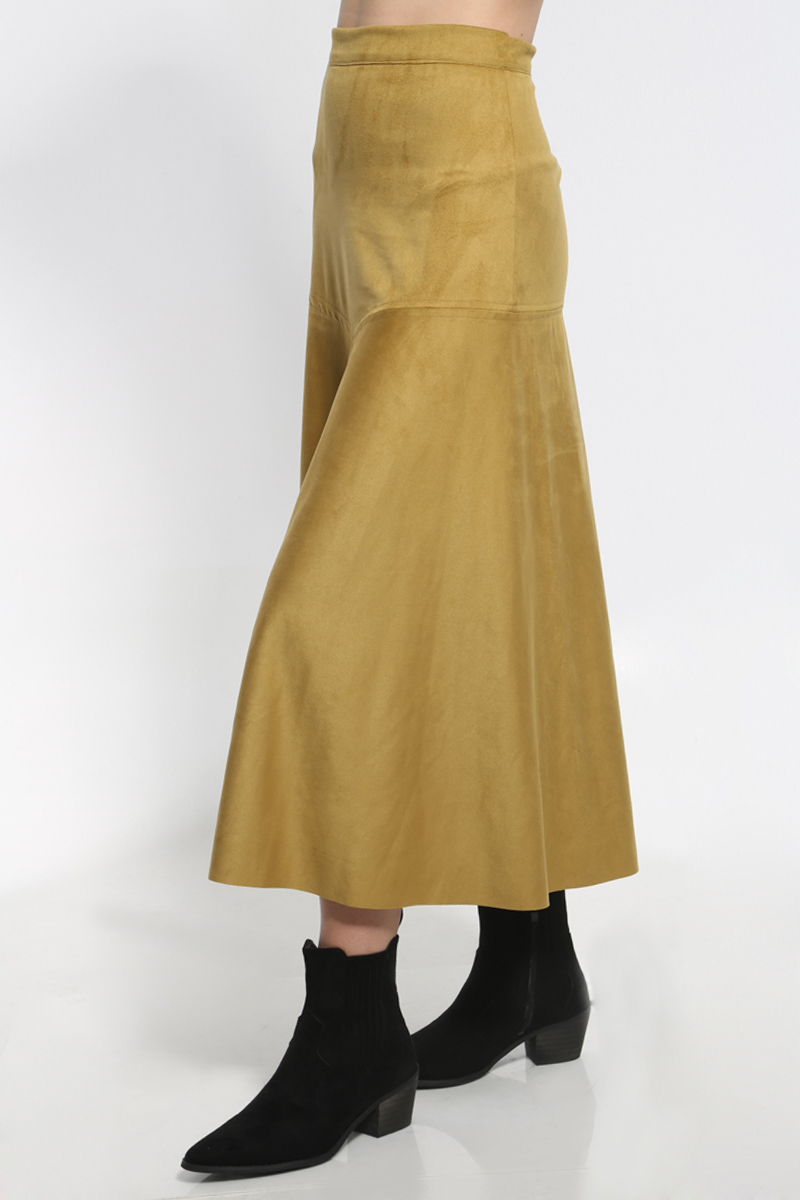 MAXI SKIRT IN OCHER COLOR