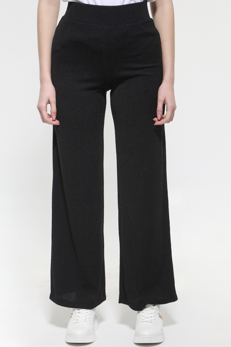 BLACK PANTS WITH ELASTIC WAIST