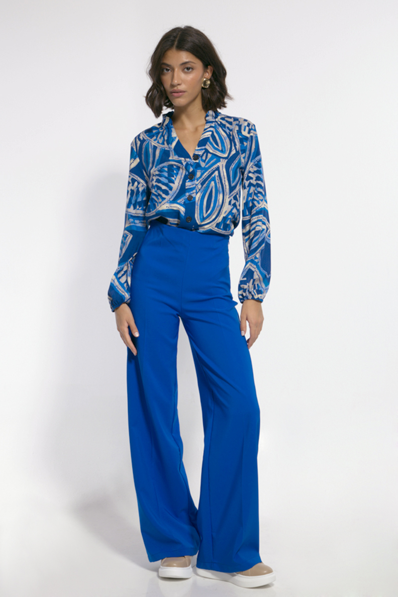 WIDE BLUE ROYAL PANTS