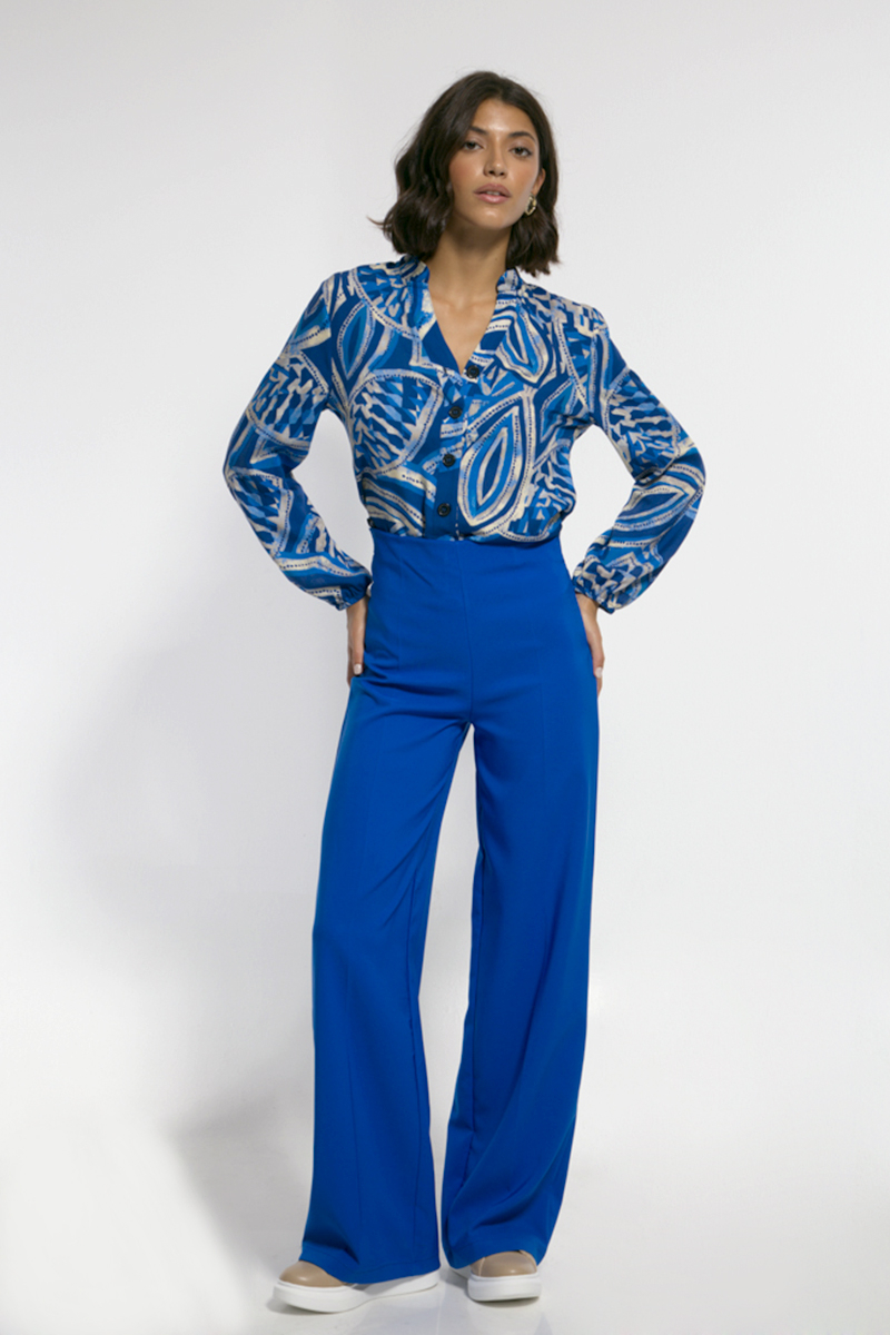 WIDE BLUE ROYAL PANTS