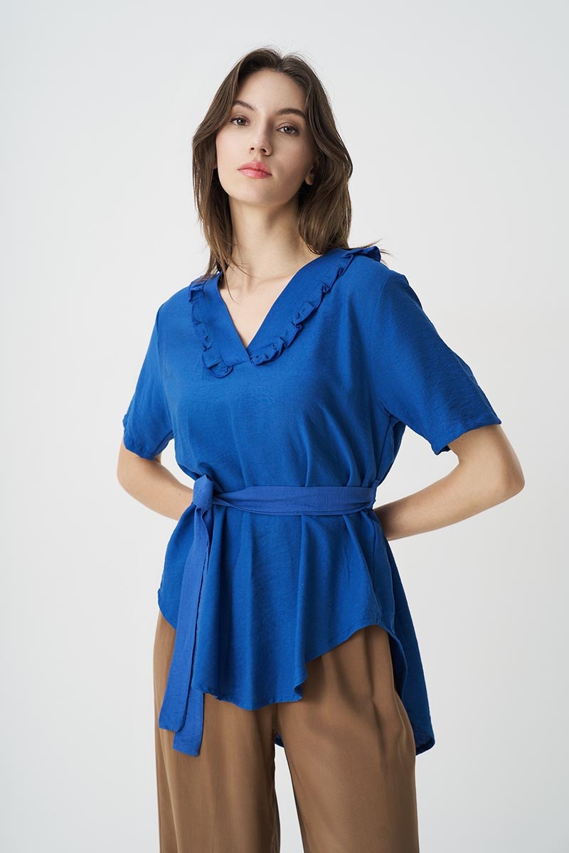 SUMMER BLOUSE WITH BELT