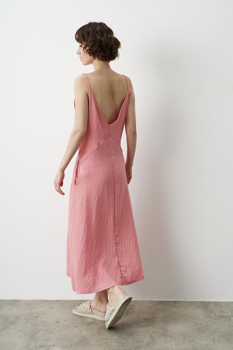 PINK DRESS, A-LINE WITH LACES