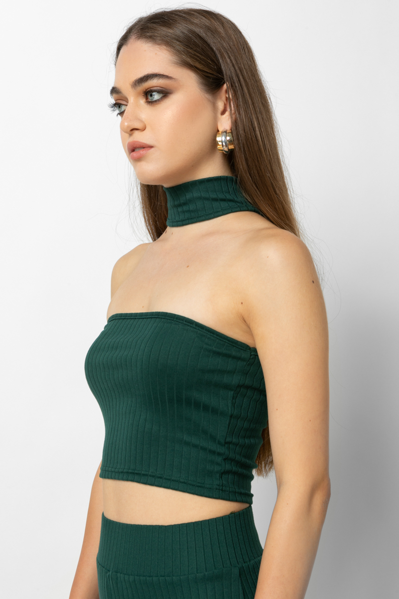 STRAPLESS CROP TOP