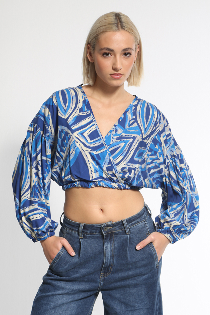 PRINTED LONG SLEEVED TOP