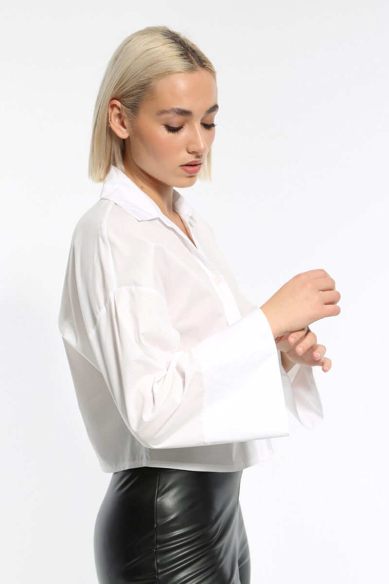 WHITE LONG SLEEVE SHIRT