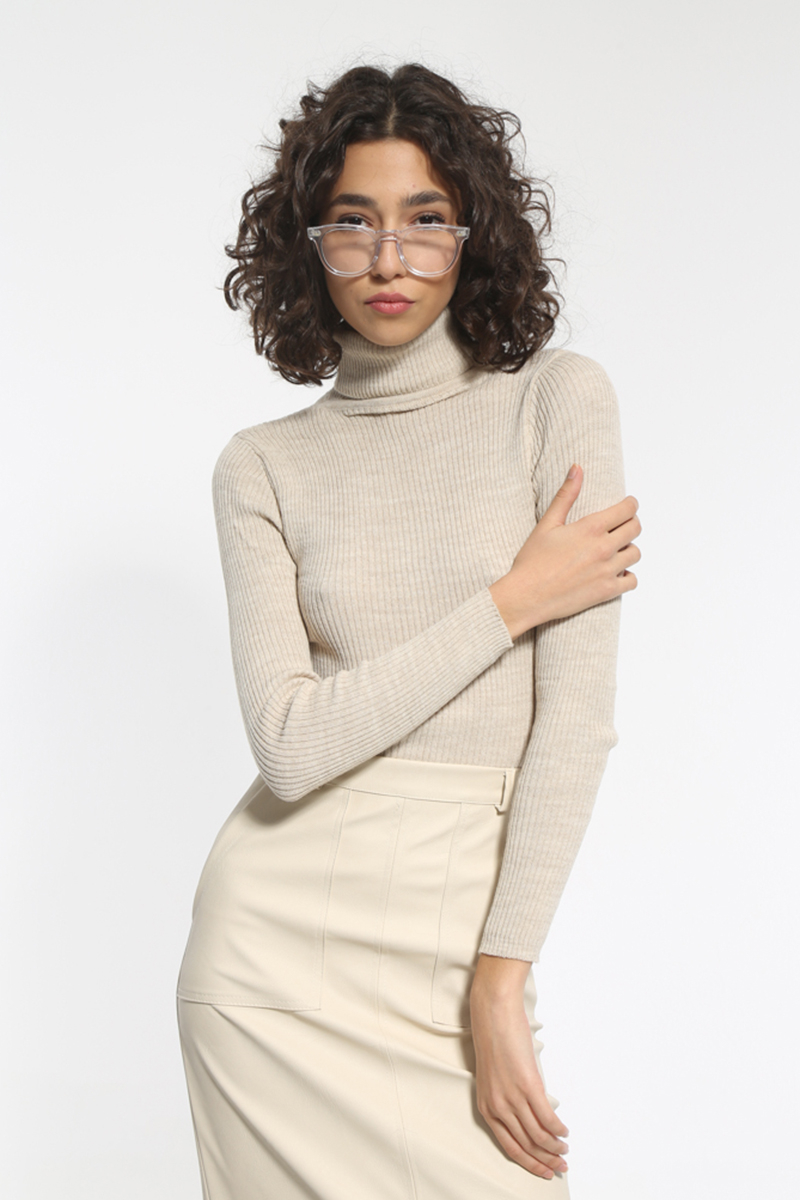 BEIGE ZIVAGO APPLIED LONG SLEEVE