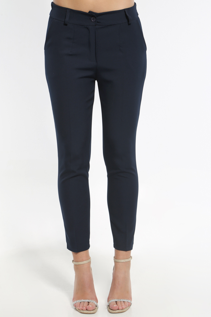 HIGH WAIST PANTS IN DARK BLUE COLOR