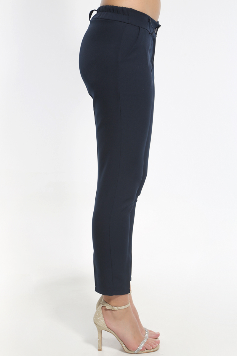 HIGH WAIST PANTS IN DARK BLUE COLOR