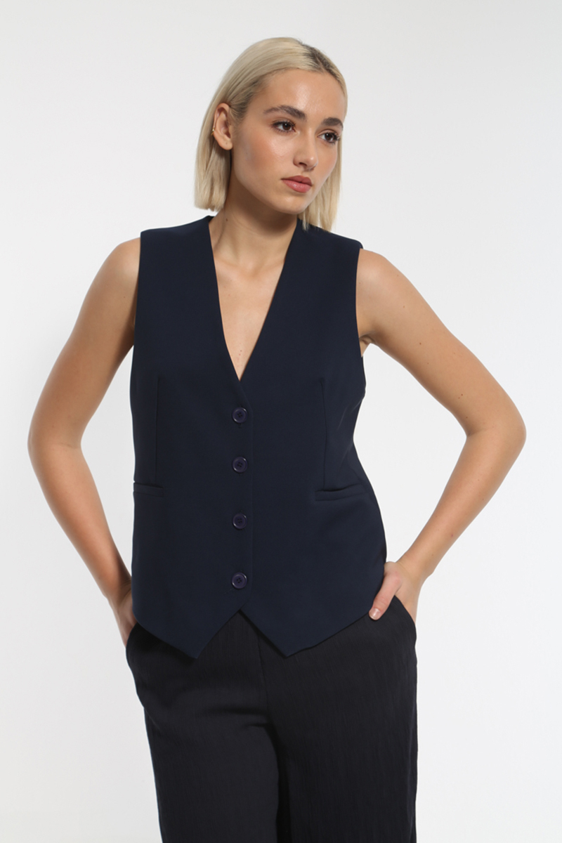 BLUE DARK VEST