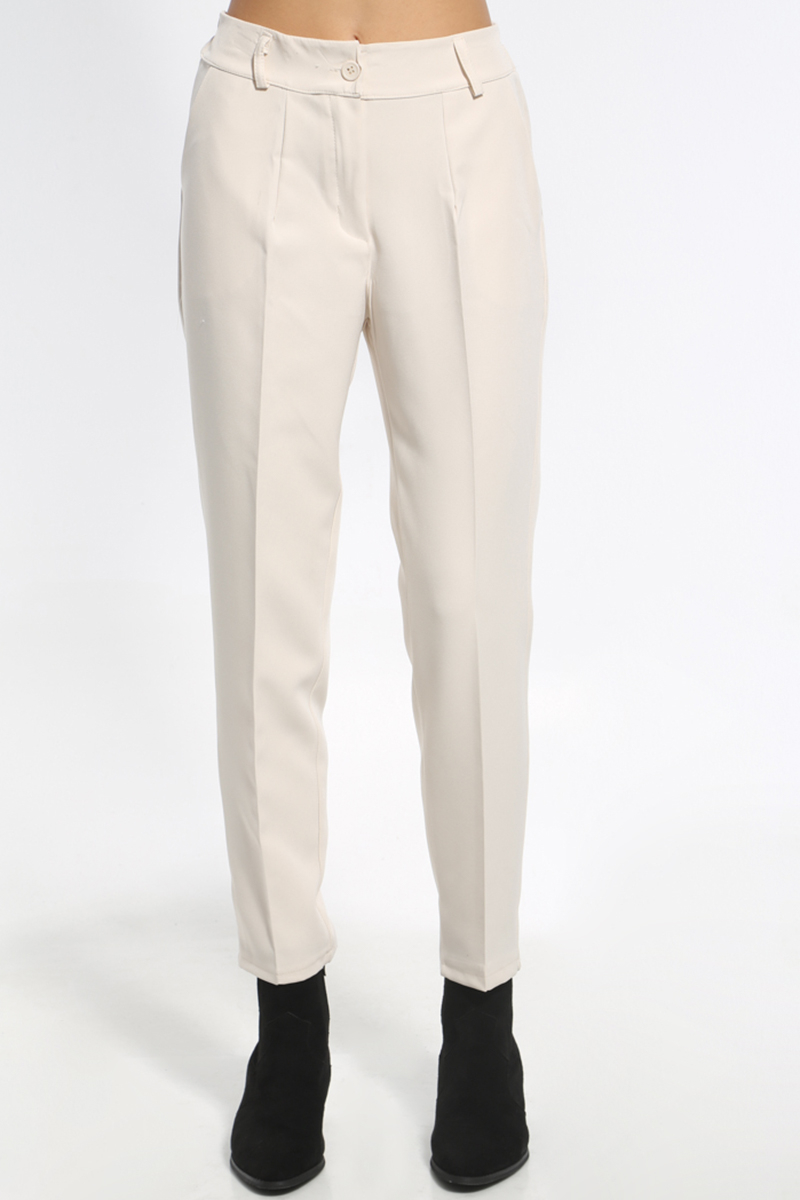 HIGH WAIST PANTS IN BEIGE COLOR