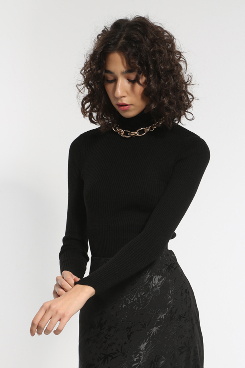 BLACK ZIVAGO APPLIED LONG SLEEVE