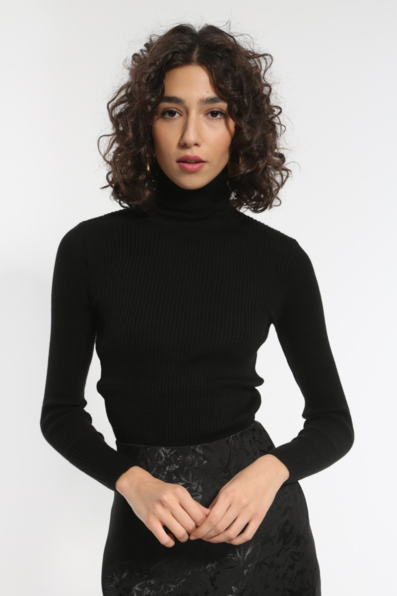 BLACK ZIVAGO APPLIED LONG SLEEVE