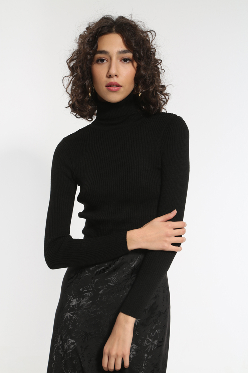 BLACK ZIVAGO APPLIED LONG SLEEVE