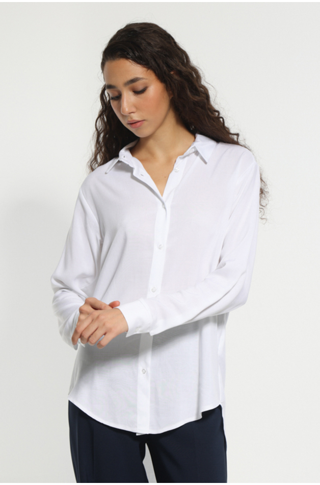 WHITE LONG SLEEVE SHIRT