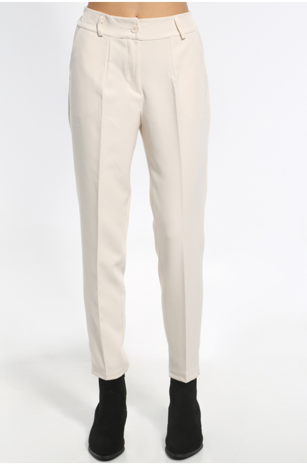 HIGH WAIST PANTS IN BEIGE COLOR